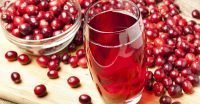 picture of cranberry juice glass