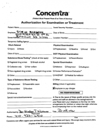 image of concentra's consent form